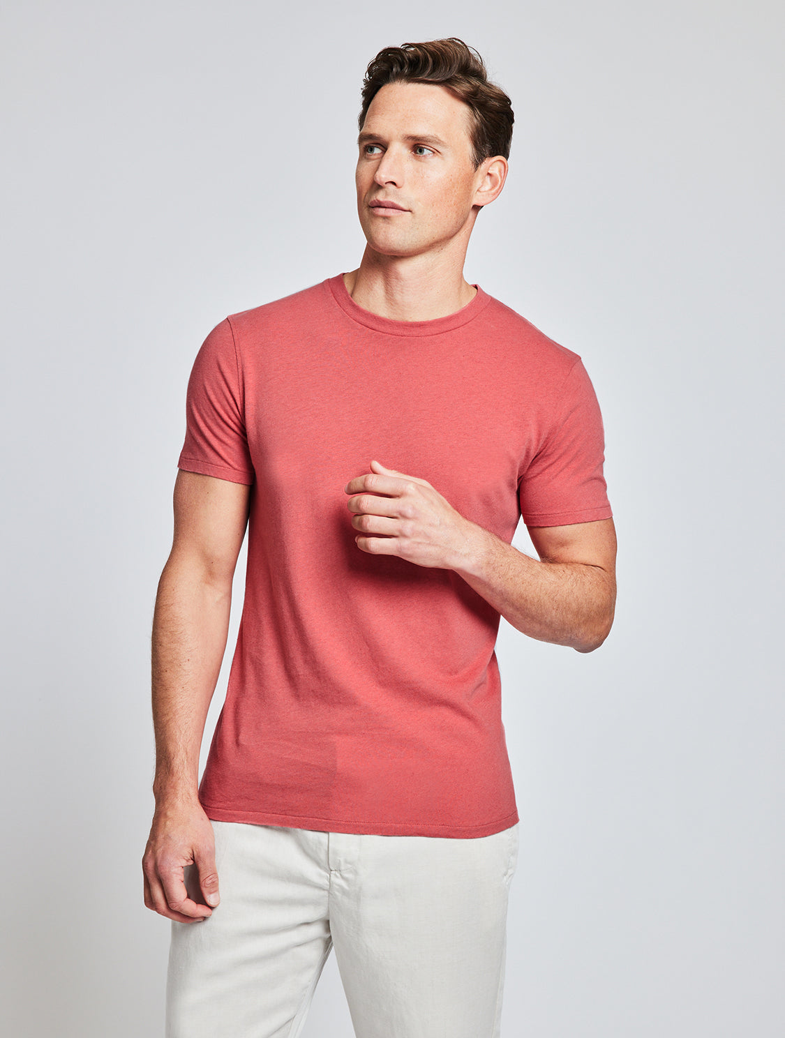 LUCIO LINEN-COTTON T-SHIRT