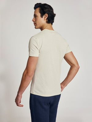 LUCIO LINEN-COTTON T-SHIRT