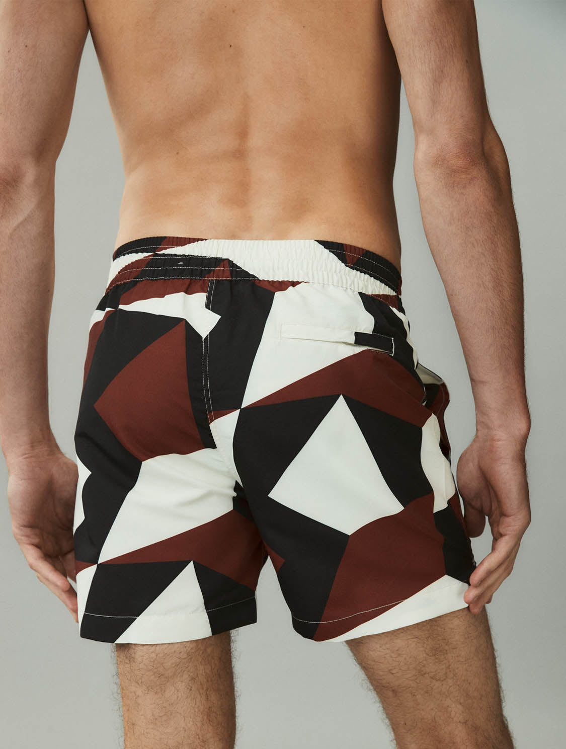 CLASSIC SWIM SHORTS MODERNIST PRINT